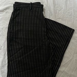 Margiela Logo Pinstripe Pants